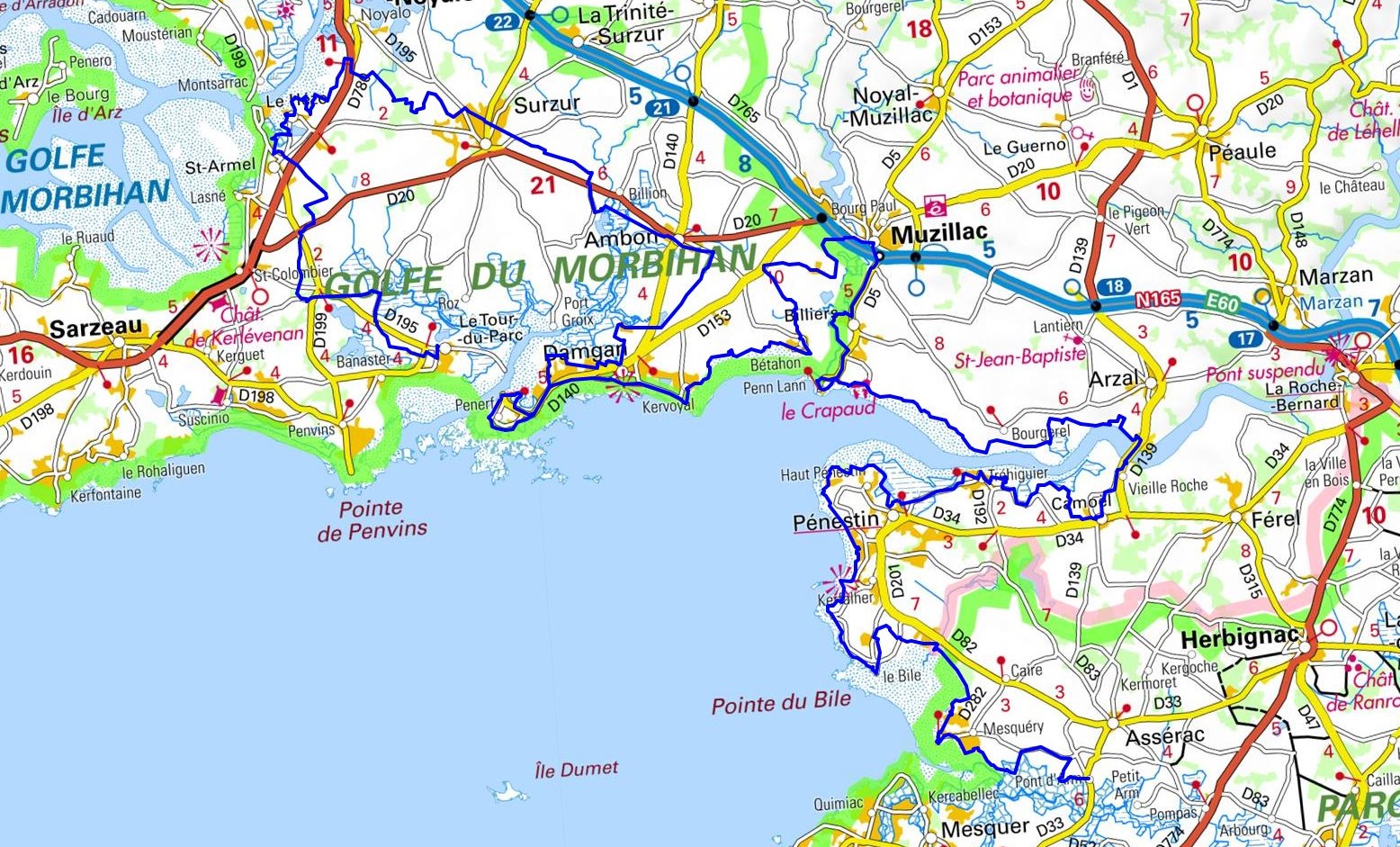 GR34 Walking from Vannes to Le Tour-du-Parc (Morbihan) 1