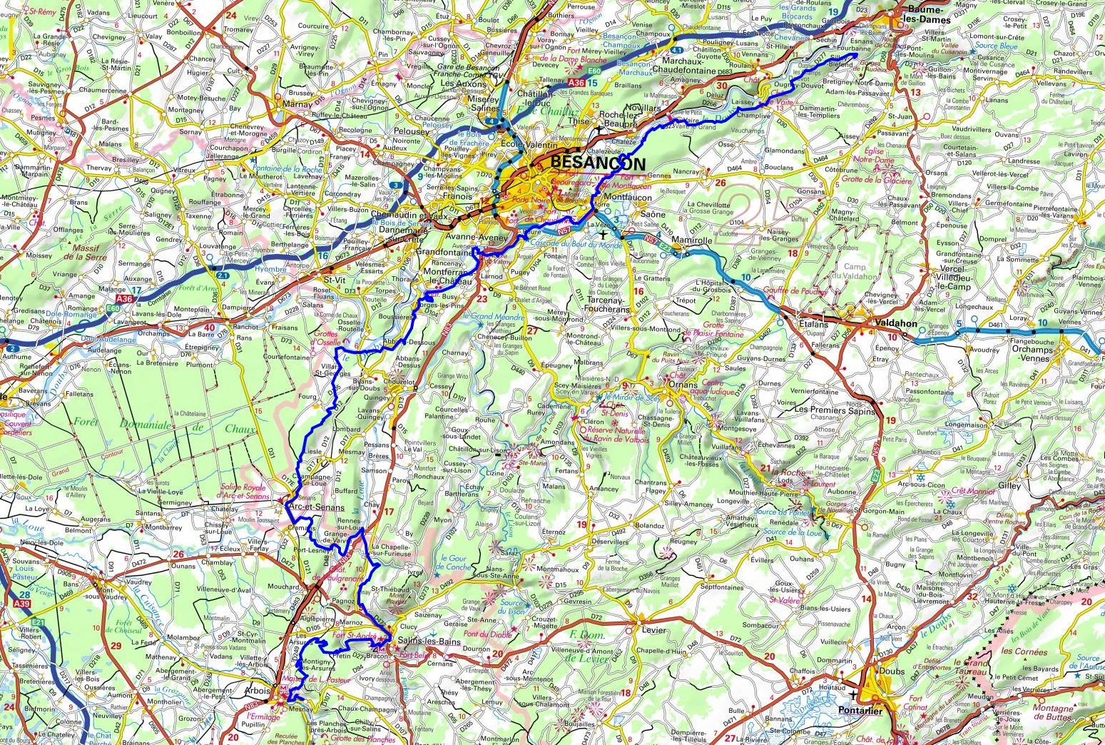 GR59 Hiking from Silley-Blefond (Doubs) to Mesnay (Jura) 1