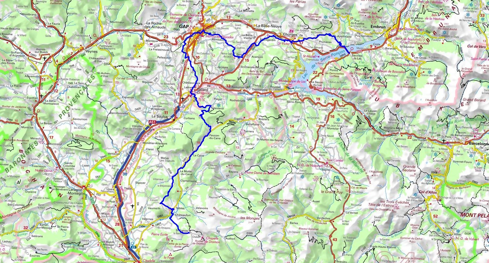 GR653D Hiking from Savines-le-Lac (Hautes-Alpes) to St Geniez (Alpes de Haute-Provence) 1