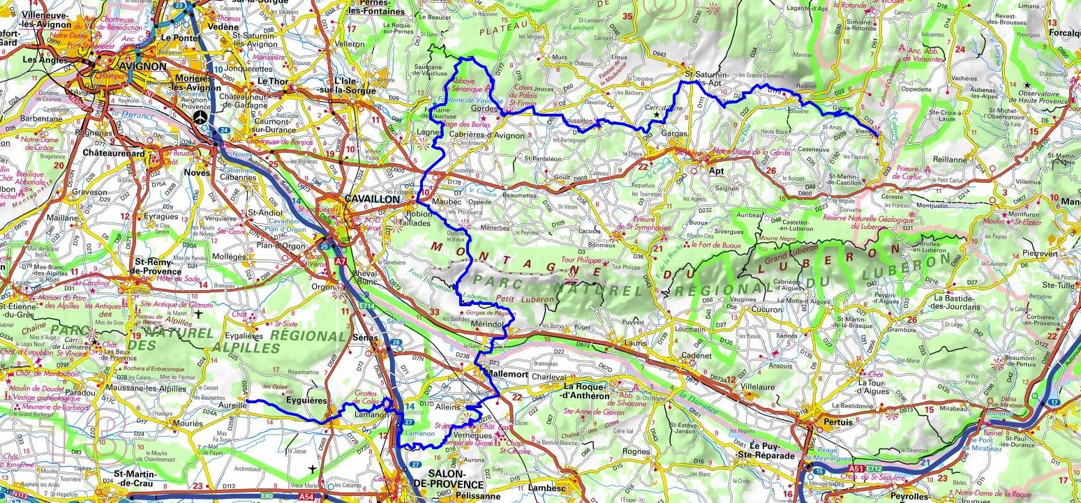 GR6 Hiking from Aureille (Bouches-du-Rhone) to Viens (Vaucluse) 1