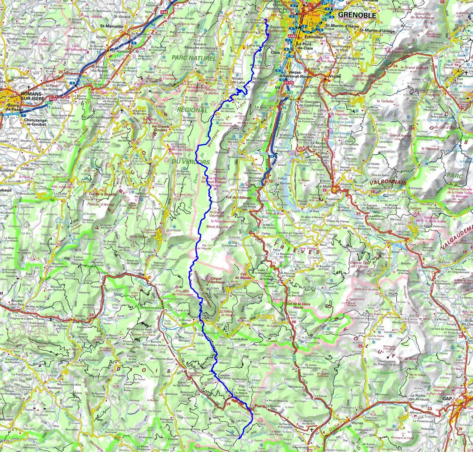 GR91 Randonnée de St-Nizier-du-Moucherotte (Isère) à Valdrôme (Drôme) 1