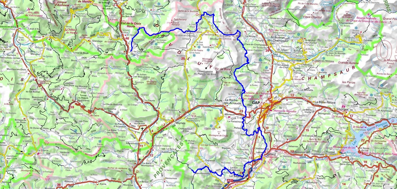 GR93 Hiking from Lus-la-Croix-Haute (Drome) to Peyssier Lake (Hautes-Alpes) 1