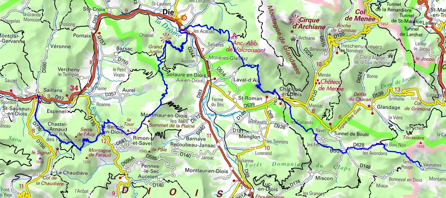 GR95 Randonnée de Saillans à Lus-la-Croix-Haute (Drôme) 1
