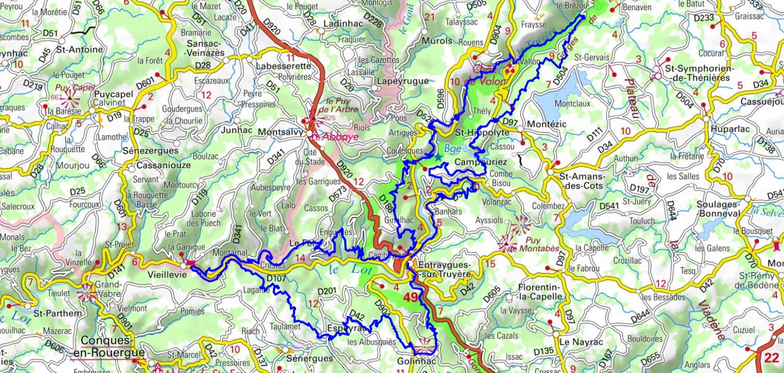 Hiking Loop on Lo Camin d'Olt (Aveyron) 1