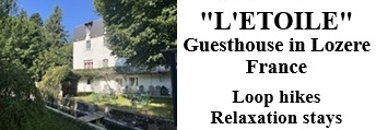 L'Etoile Guesthouse between Cevennes, Ardeche and Lozere in the South of France