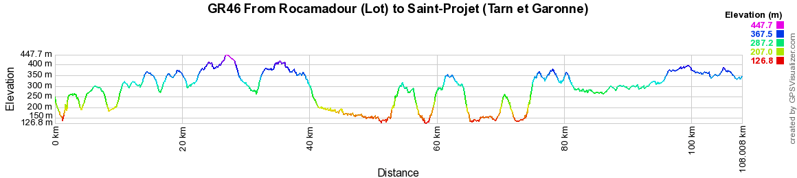 GR46 Hiking from Rocamadour (Lot) to Saint-Projet (Tarn and Garonne) 2