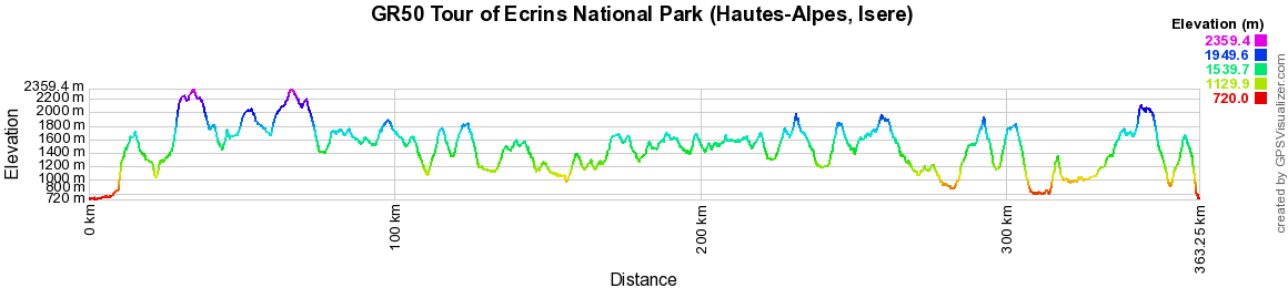 GR50 Hiking on the Tour of Ecrins National Park (Hautes-Alpes, Isere) 2