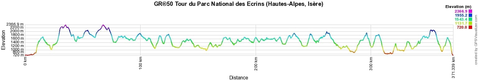 GR50 Hiking on the Tour of Ecrins National Park (Hautes-Alpes, Isere) 2