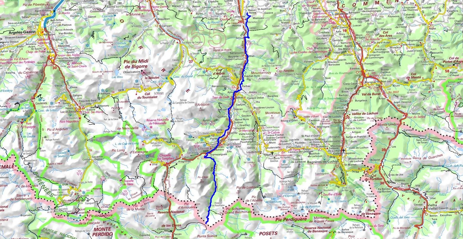 GR105 Hiking from Lortet to Ourdissetou Pass (Hautes-Pyrenees) 1