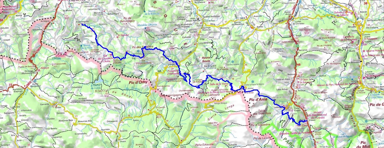 GR10 Hiking from Esterencuby to Borce (Pyrenees-Atlantiques) 1