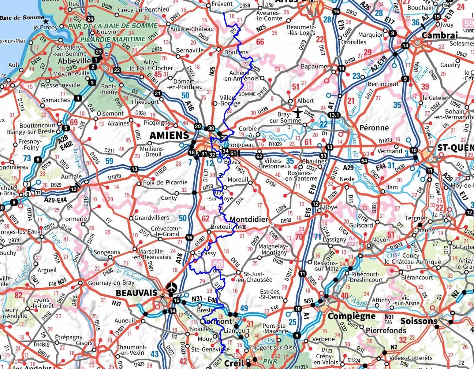 GR124 Walking from Rebreuviette (Pas-de-Calais) to Cires-les-Mello (Oise)