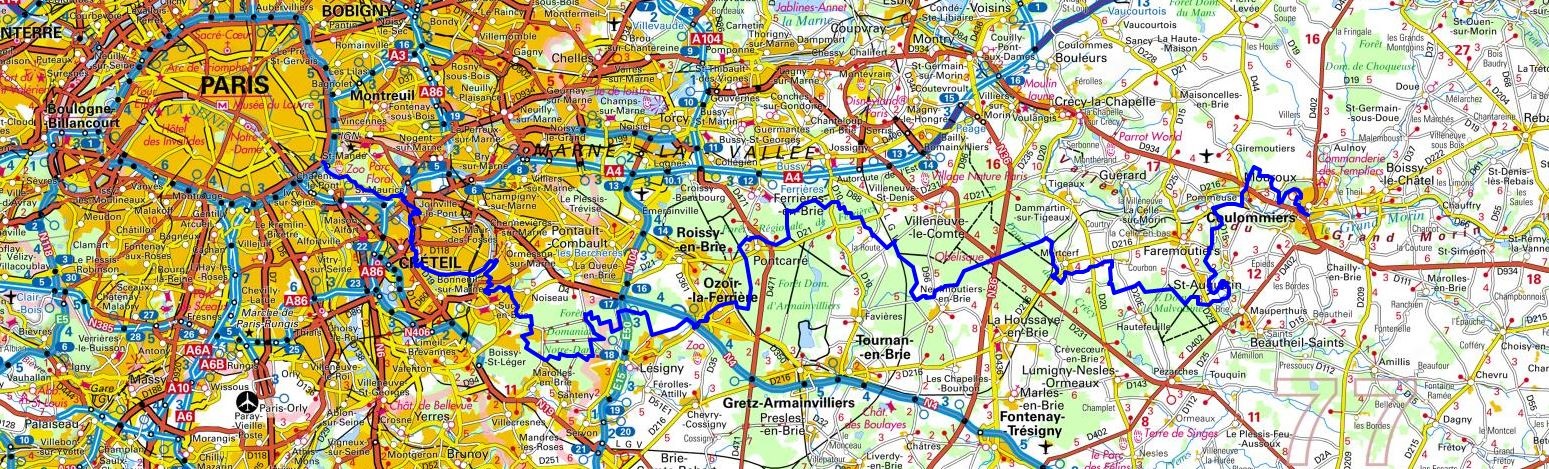 GR14 Walking from Paris (Ile de France) to Coulommiers (Seine-et-Marne) 1