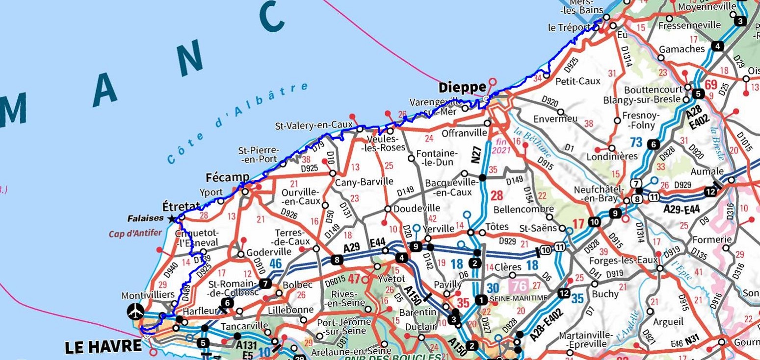 GR21 Cliff Trail. Hiking from Le Havre to Le Treport (Seine-Maritime) 1