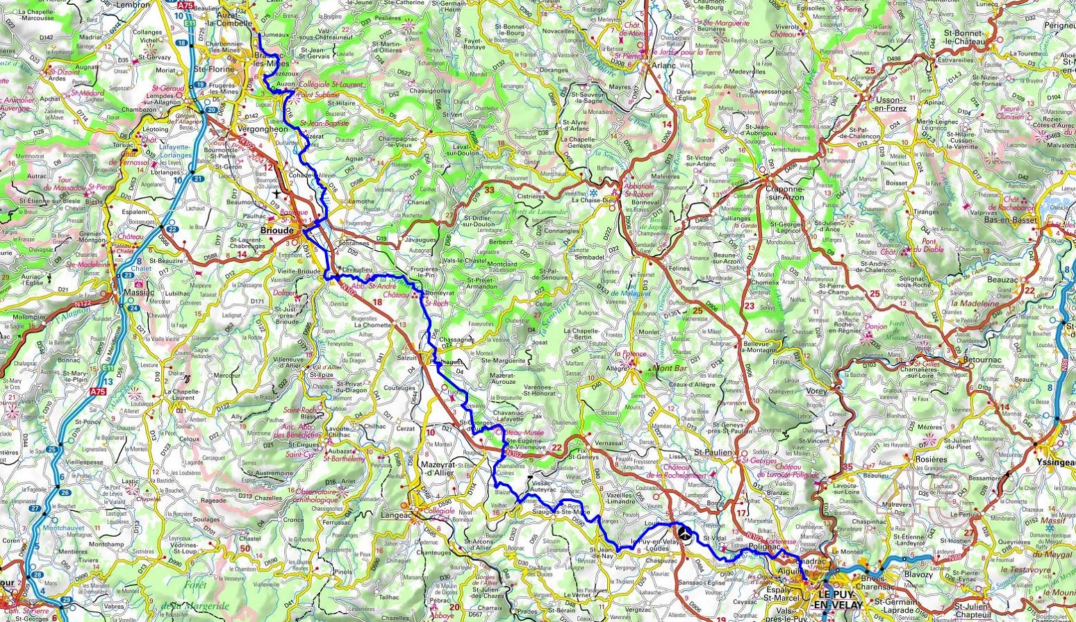 GR300 Randonnée de Jumeaux (Puy-de-Dôme) au Puy-en-Velay (Haute-Loire) 1