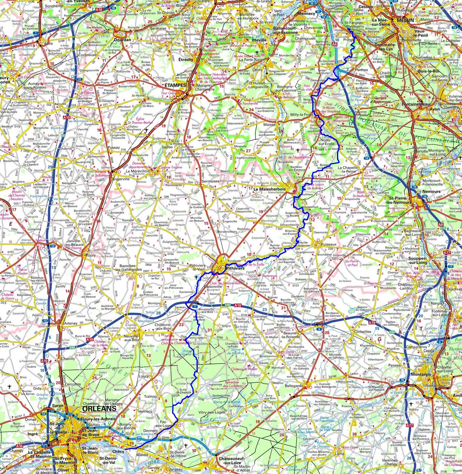 GR32 Randonnée de Saint-Fargeau-Ponthierry (Seine-et-Marne) à Pithiviers (Loiret) 1
