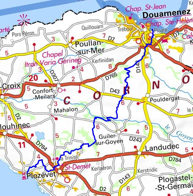 GR�G Hiking from Douarnenez to Pors-Poulhan (Finistere) 1