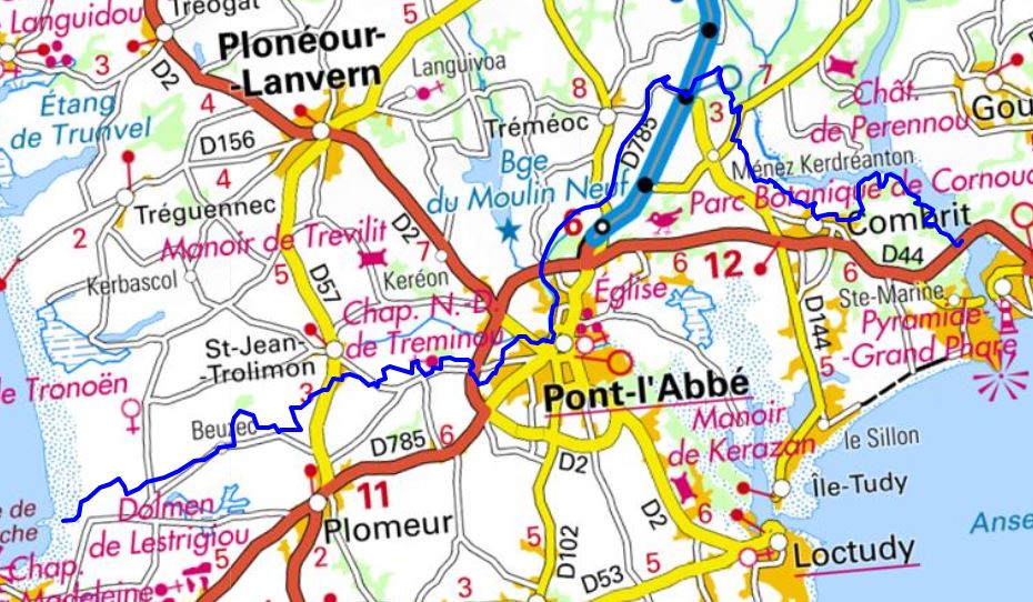 GR®34H Pays Bigouden From pointe de la Torche to Cornouaille bridge (Finistere) 1