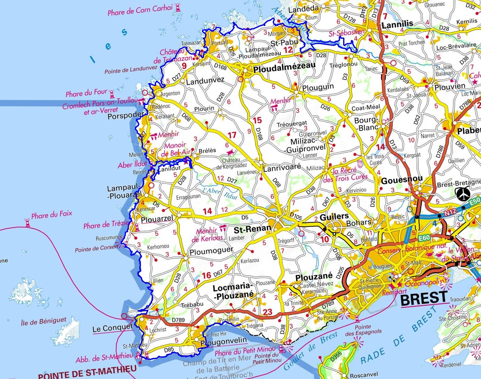 GR34 Walking from Broennou to Tregana (Finistere) 1