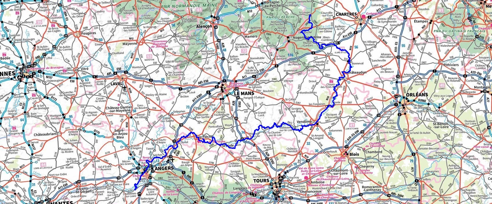 GR35 Randonnée de La Loupe (Eure-et-Loir) à Rochefort-sur-Loire (Maine-et-Loire) 1