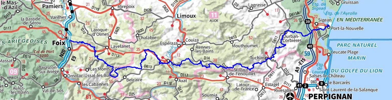 GR®367 From Port-la-Nouvelle (Aude) to Montgaillard (Ariege) 1