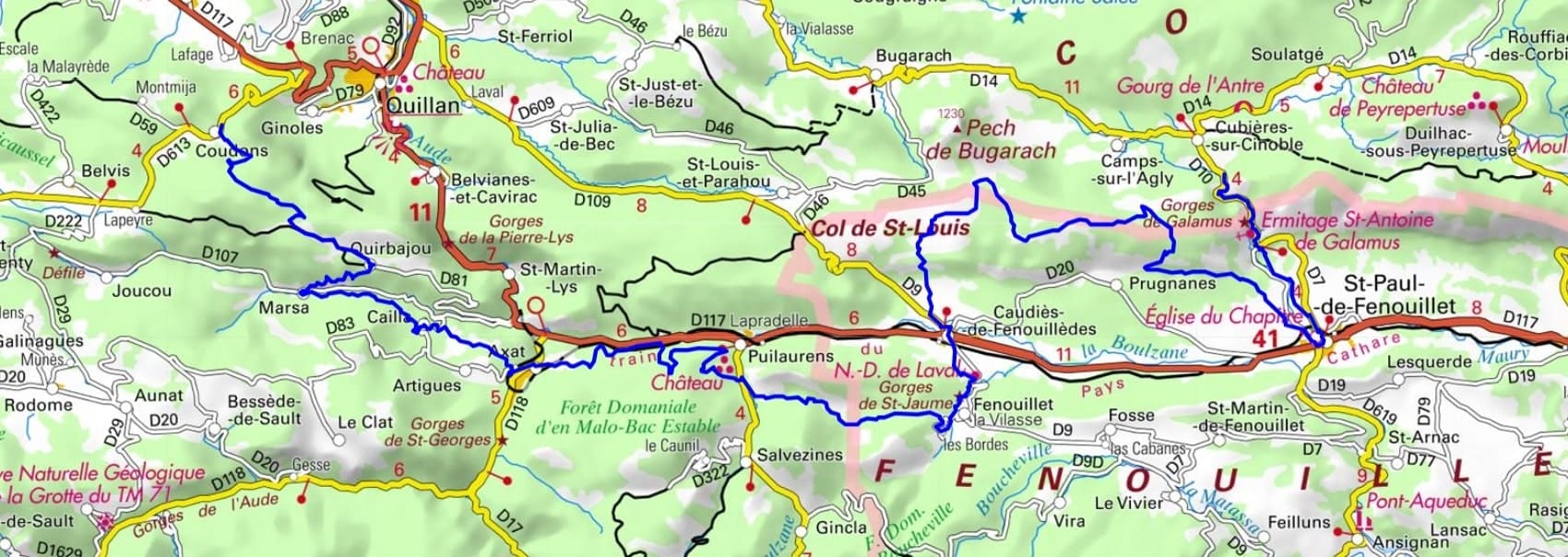 GR®367A Cathar Trail Variant IGN