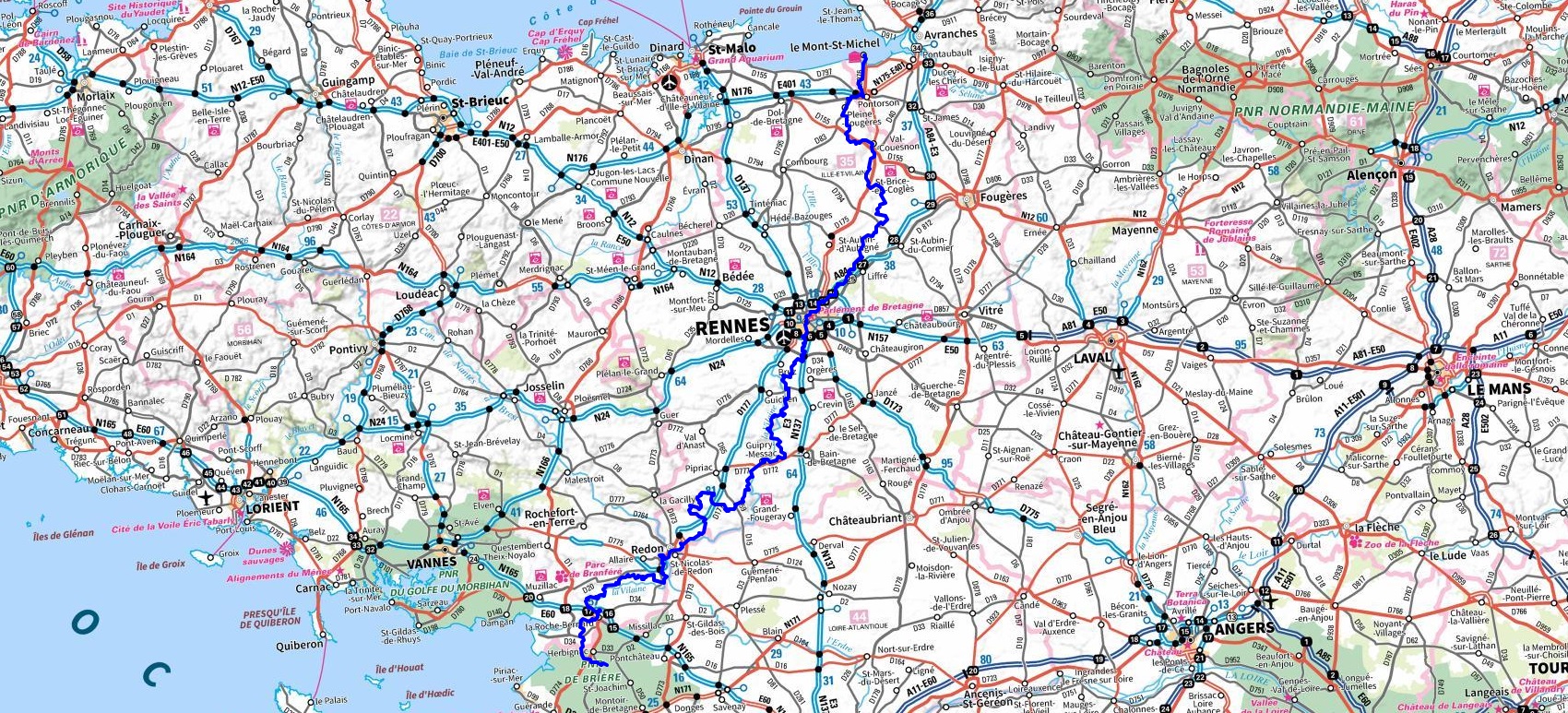 GR39 Hiking from Mont St Michel (Manche) to Hoscas (Loire-Atlantique) 1