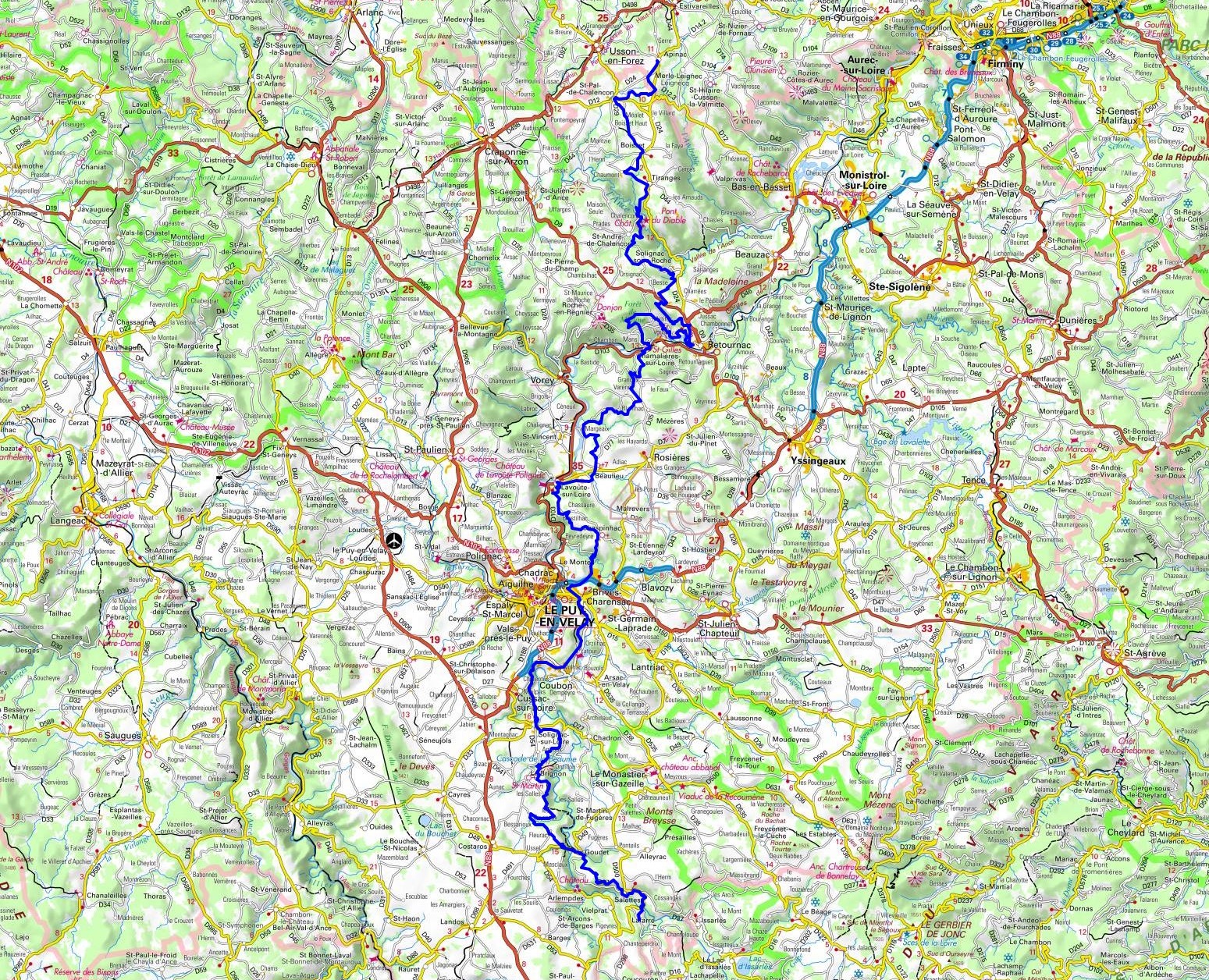 GR3F Randonnée de Lafarre (Haute-Loire) à Apinac (Loire) 1