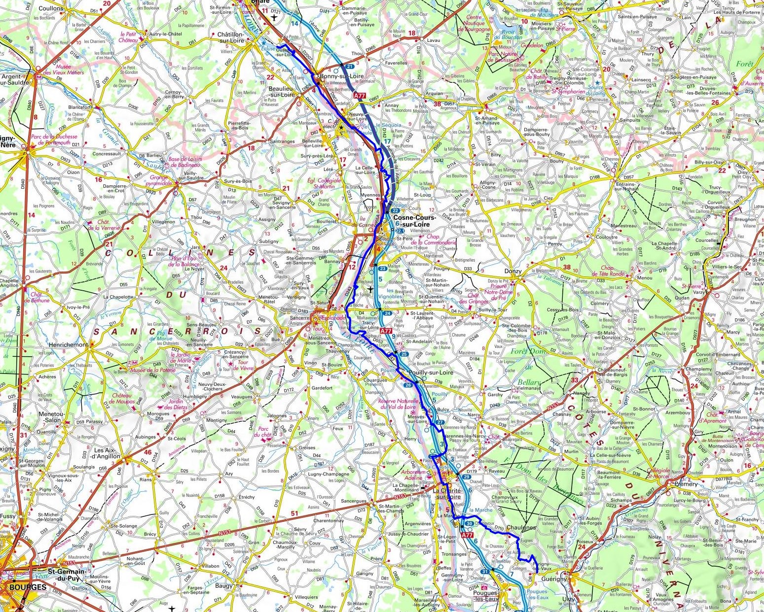 GR3 Randonnée de Parigny-les-Vaux (Nièvre) à Ousson-sur-Loire (Loiret) 1