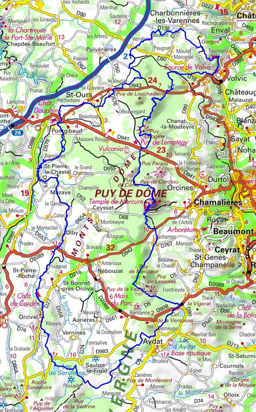 GR441 Around Puys Range (Puy-de-Dome) 1