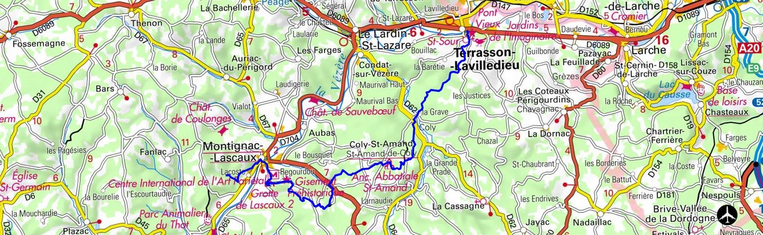 GR461 Randonnée de Montignac-Lascaux à Terrasson-Lavilledieu (Dordogne) 1