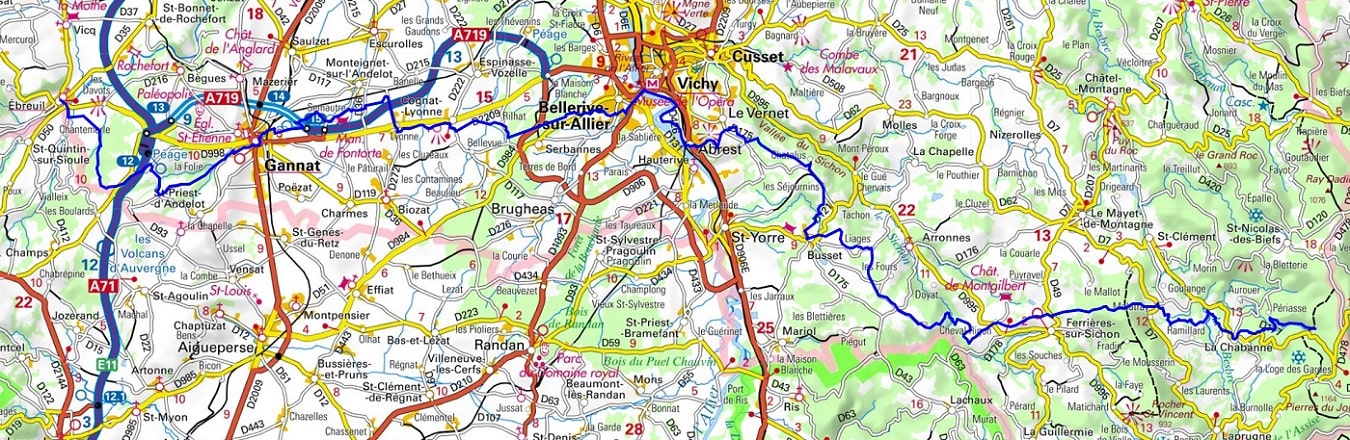 GR463 Randonnée de Ebreuil à Le Sapey (Allier) 1