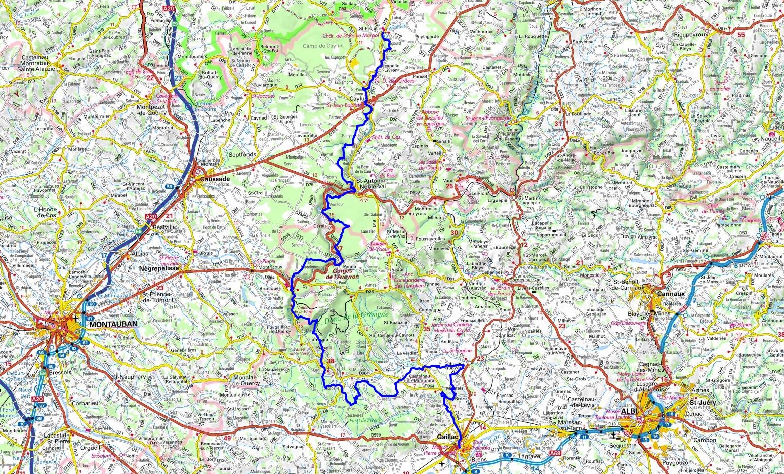 GR46 Hiking from Saint-Projet (Tarn-et-Garonne) to Gaillac (Tarn) 1