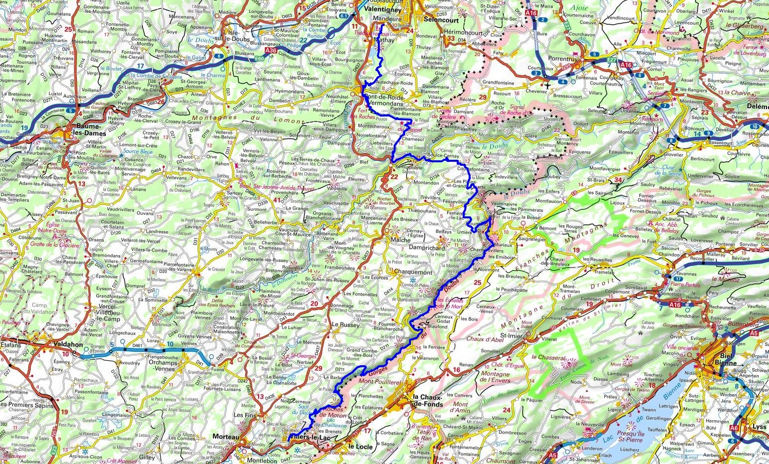 GR509 Randonnée de Mandeure à Villers-le-Lac (Doubs) 1