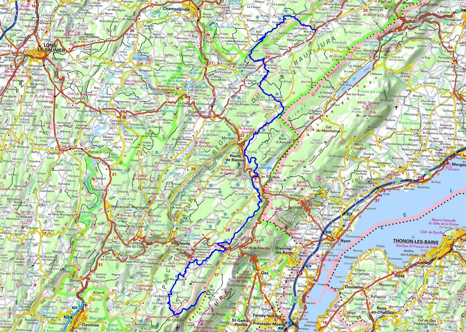 GR509 Hiking from Mouthe (Doubs) to Lelex (Ain) 1