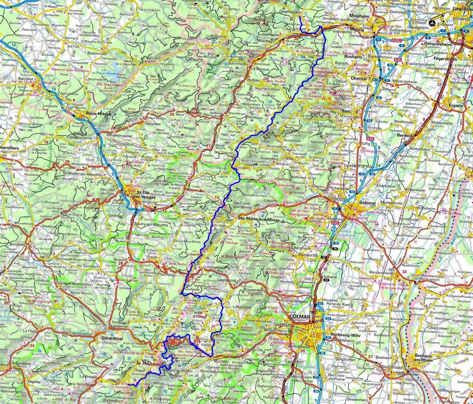 GR�1 Randonnée de Oberhaslach (Bas-Rhin) au Col de Bramont (Haut-Rhin) 1