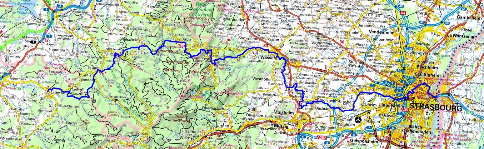GR534 Randonnée de Cirey-sur-Vezouze (Meurthe-et-Moselle) à Strasbourg (Bas-Rhin) 1