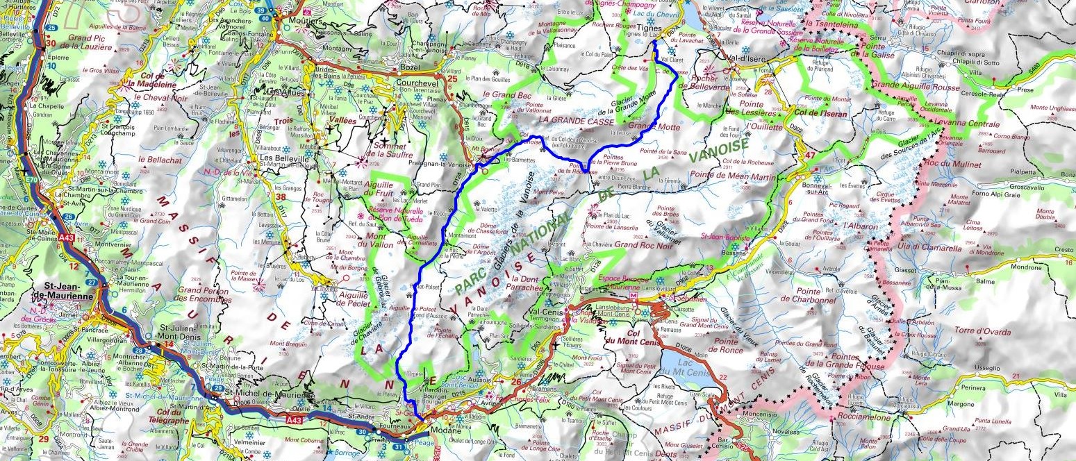 GR55 Randonnée de Tignes à Modane (Savoie - Parc National de la Vanoise) 1