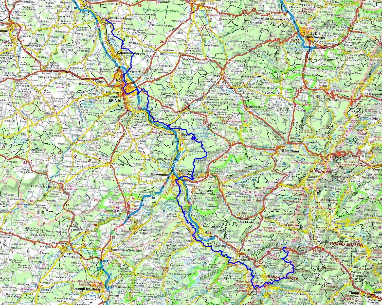 GR®5F Hiking from Chatel-sur-Moselle to Bussang (Vosges) 1