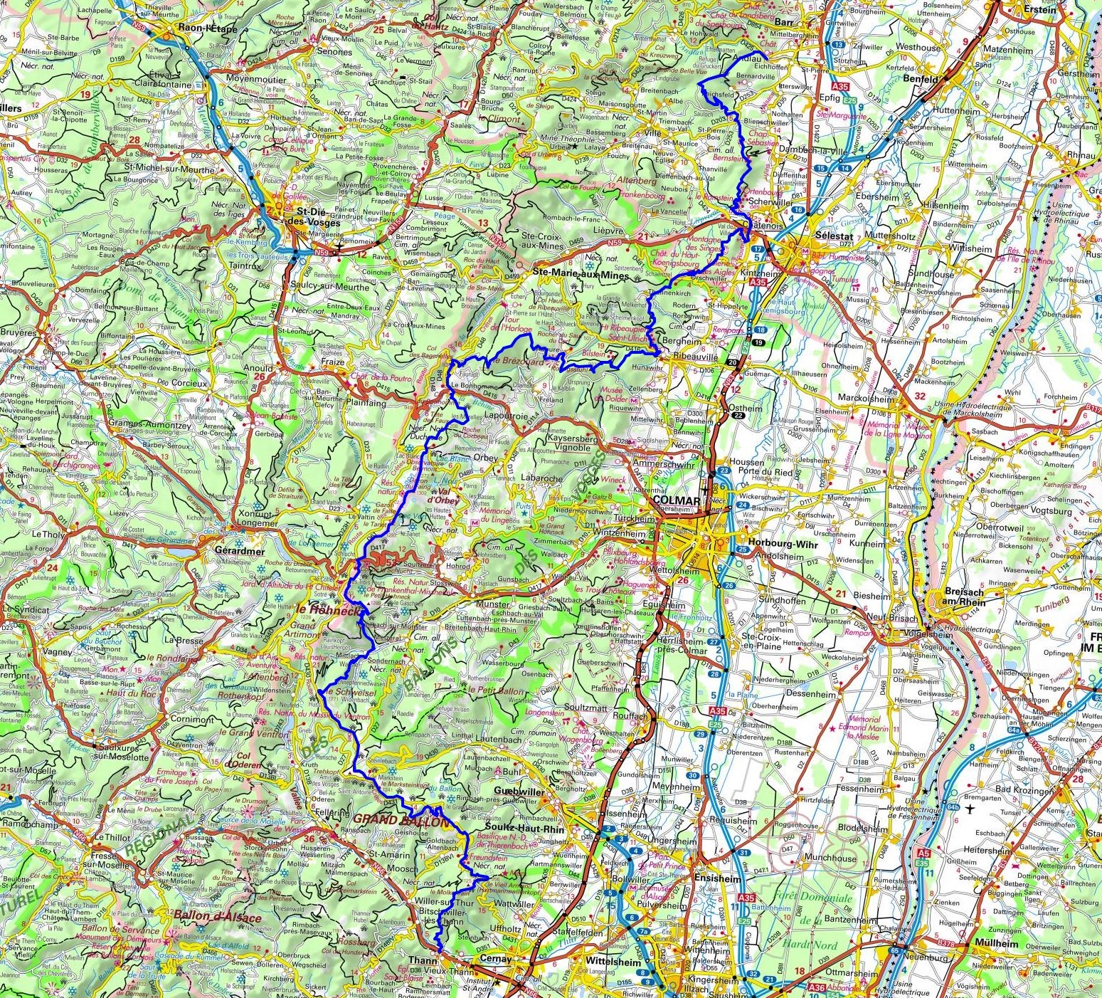 GR5 Randonnée de Andlau (Bas-Rhin) à Thann (Haut-Rhin) 1