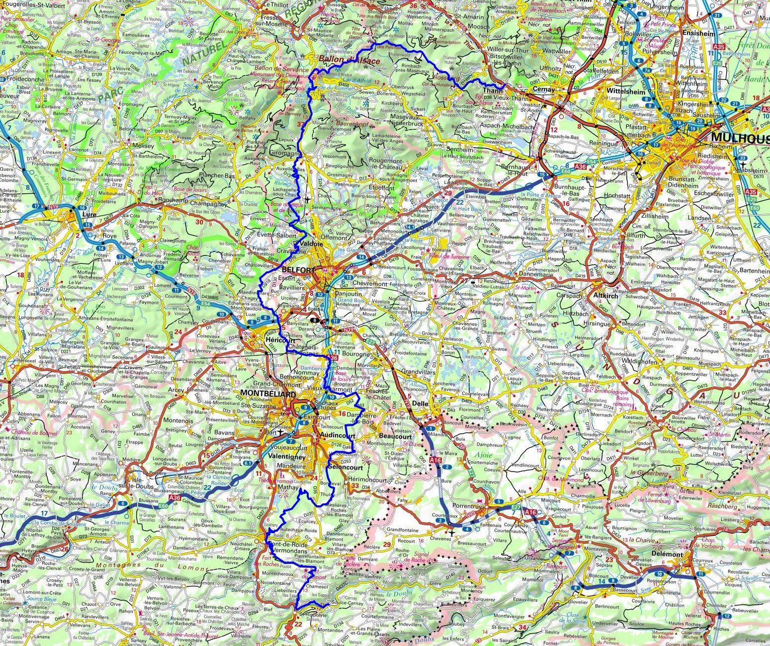 GR5 Randonnée de Thann (Haut-Rhin) à Soulce-Cernay (Doubs) 1