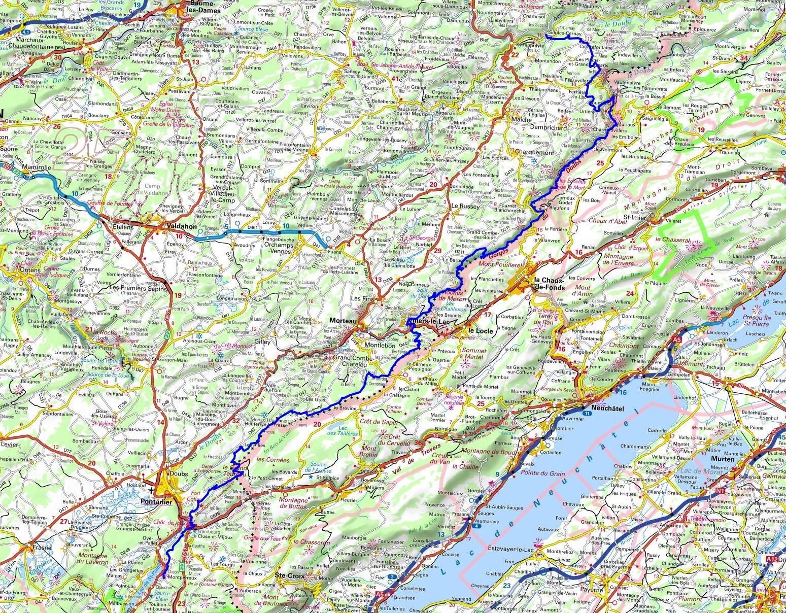 GR5 Randonnée de Soulce-Cernay à Montperreux (Doubs) 1