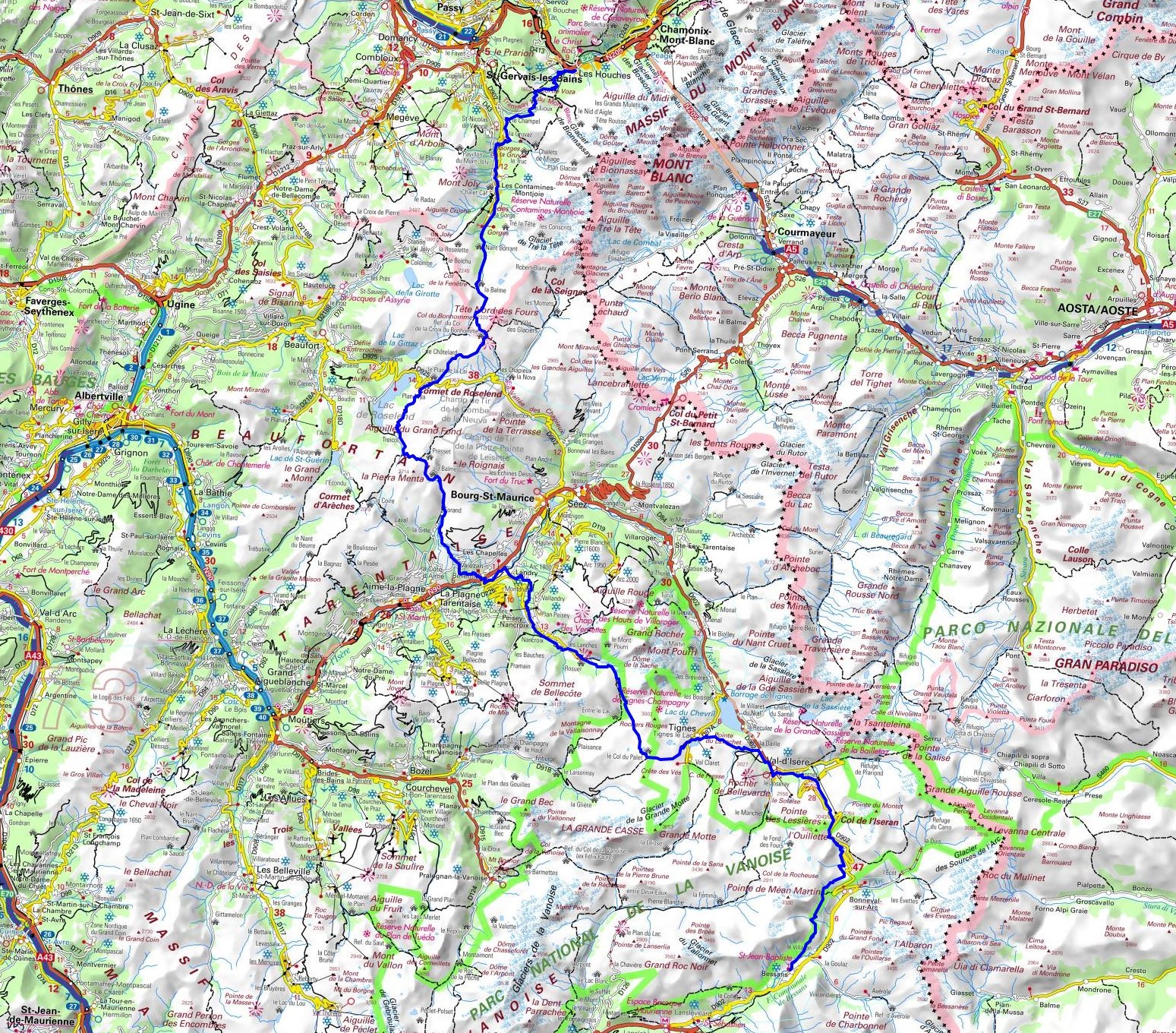 GR5 Randonnée de Les Houches (Haut-Savoie) à Bessans (Savoie) 1