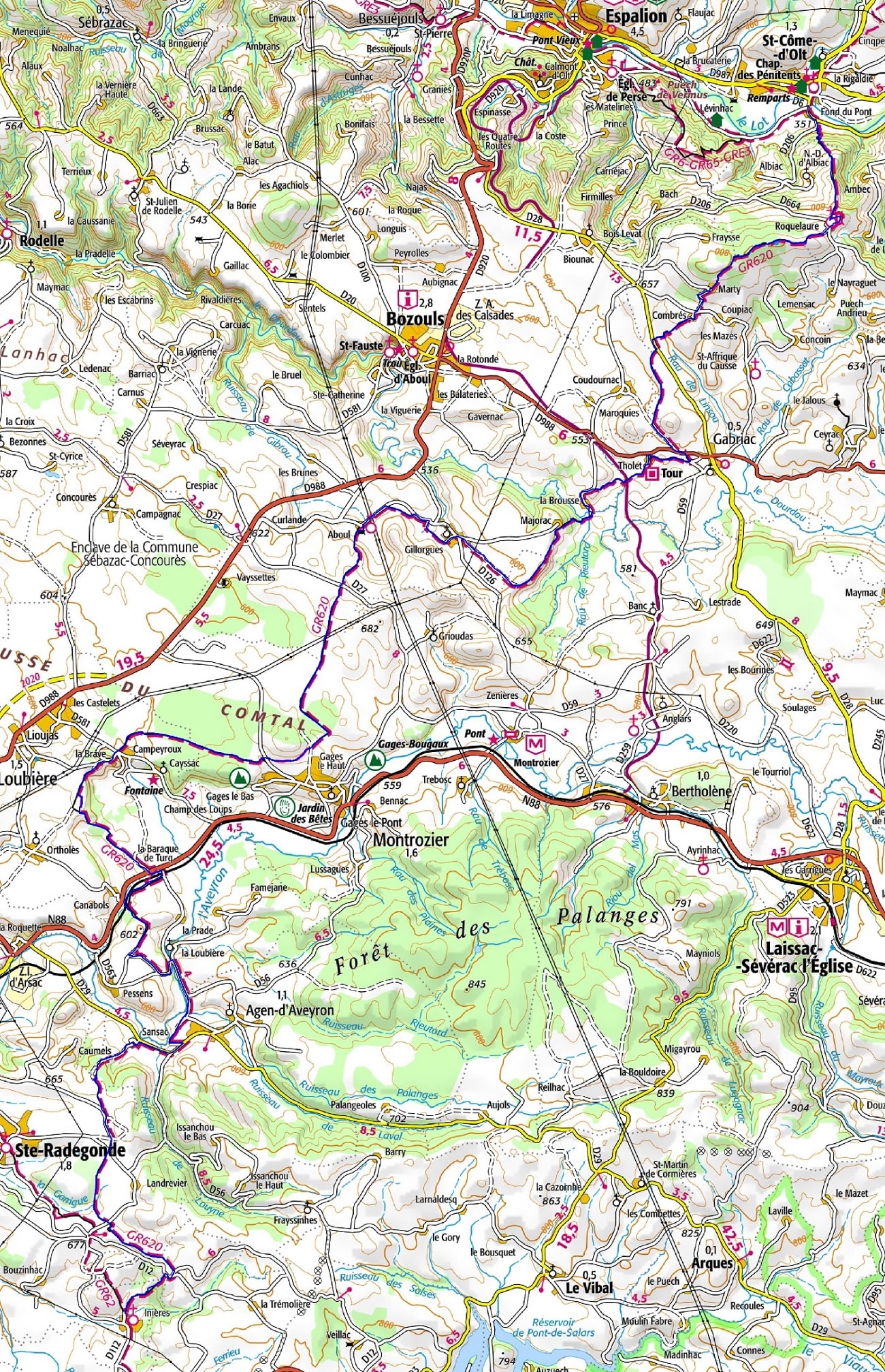 GR620 Hiking from St Come d'Olt to Inieres (Aveyron) 1