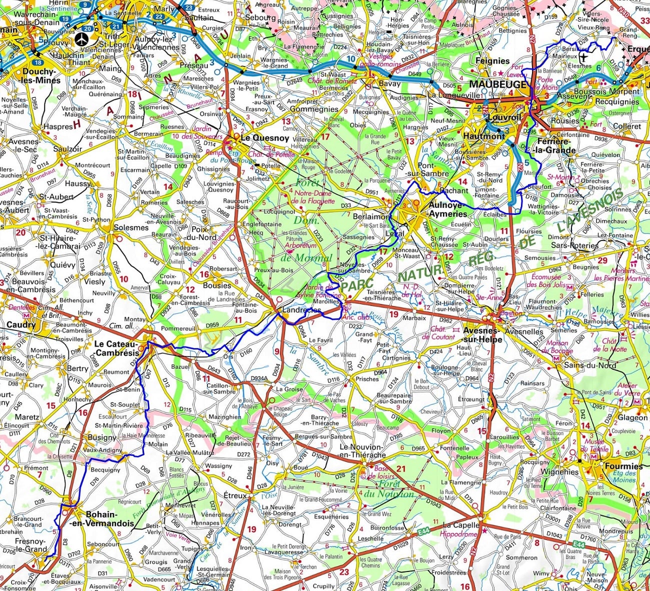 GR655 Via Turonensis Way of Santiago de Compostela Hiking from Vieux-Reng (Nord) to Fresnoy-le-Grand (Aisne) 1