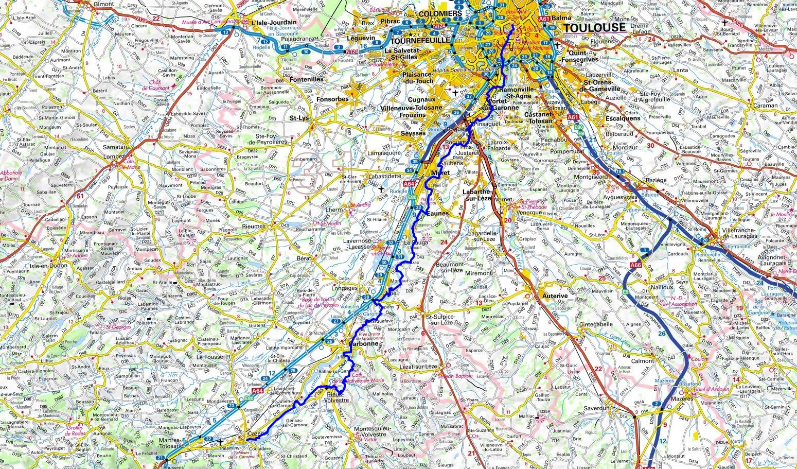GR861 Via Garona Randonnée de Toulouse à Cazères (Haute-Garonne) 1