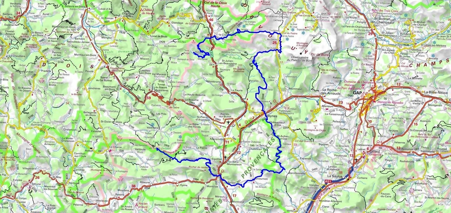 GR94 Hiking from Vaunieres to Praux Pass (Hautes-Alpes) 1