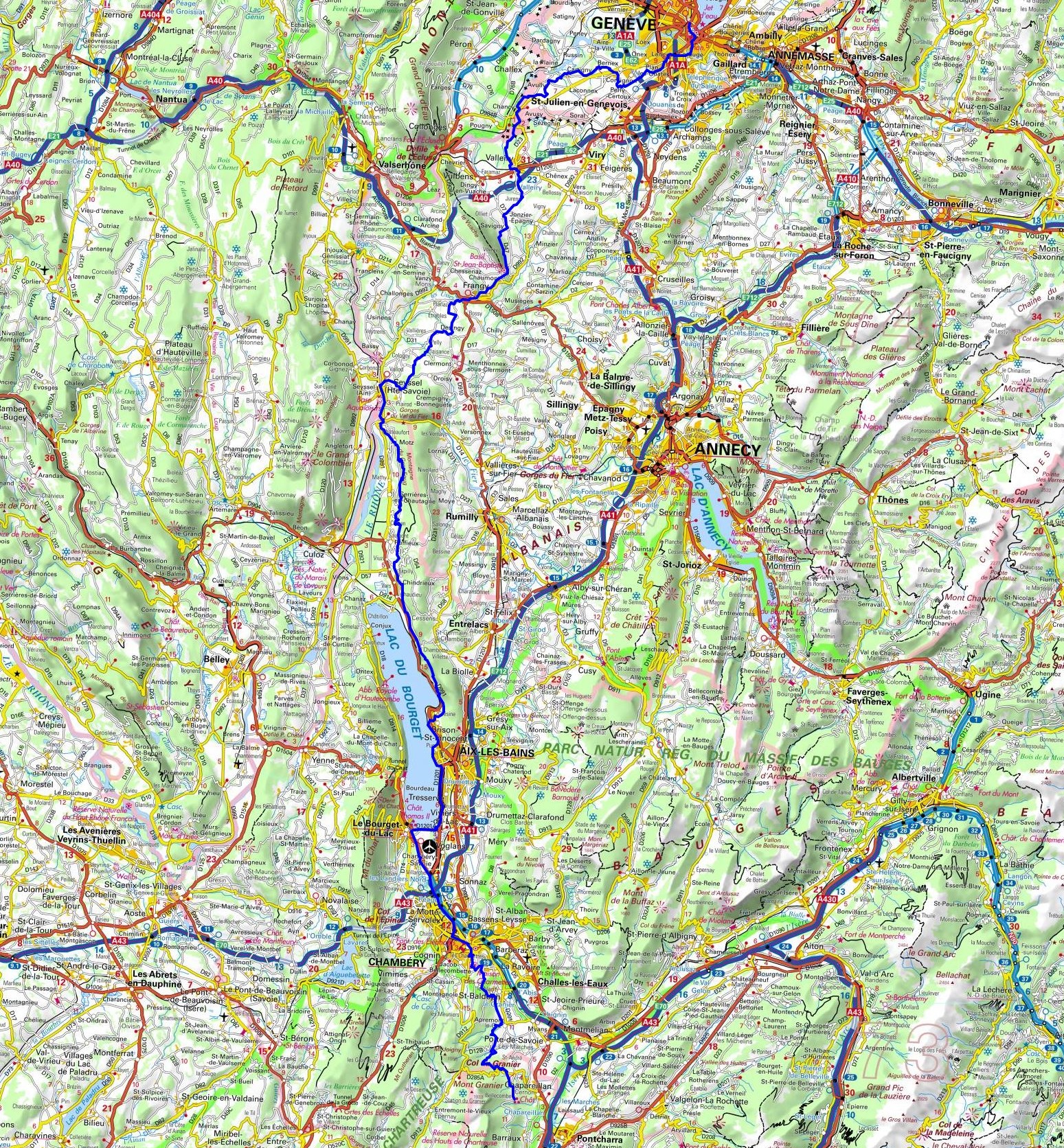 GR965 Hiking from Bellecombe (Isere) to Geneva (Switzerland) 1
