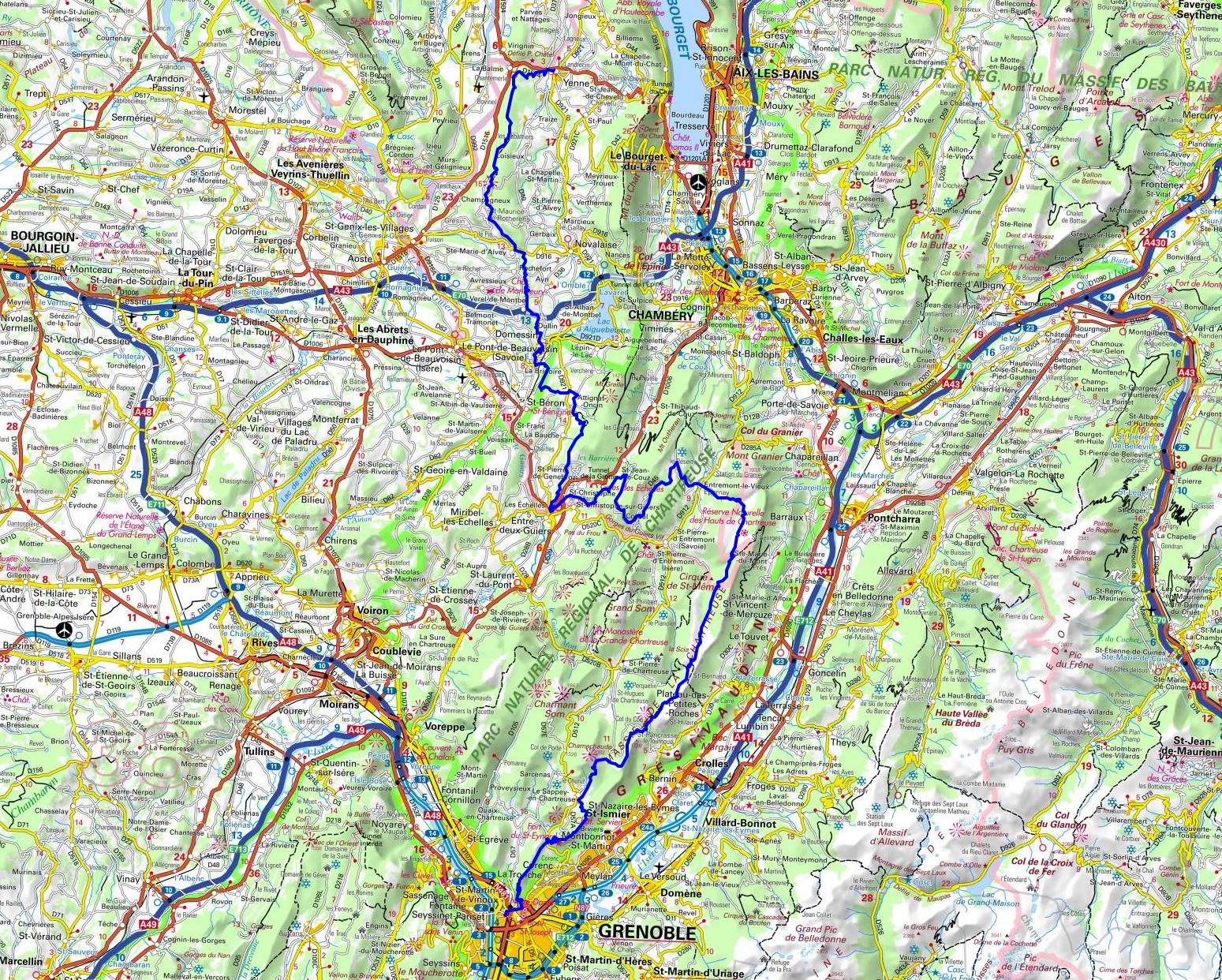 GR9 Randonnée de Yenne (Savoie) à Grenoble (Isère) 1