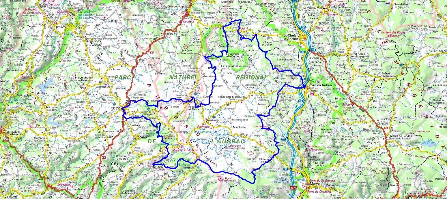 Randonnée autour des Monts Aubrac (Lozère-Aveyron-Cantal) 1