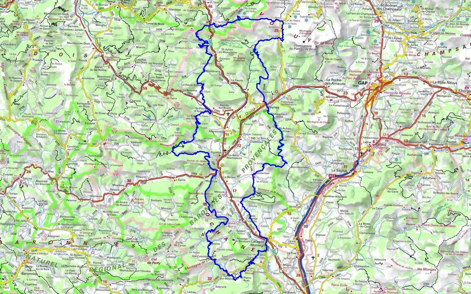 Hiking around Buech (Hautes-Alpes, Drome) 1